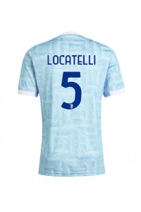 Juventus Manuel Locatelli #5 Jalkapallovaatteet Vieraspaita 2025-26 Lyhythihainen